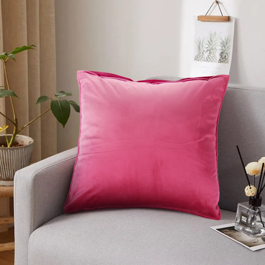 velvet pink cushion covers set of 2