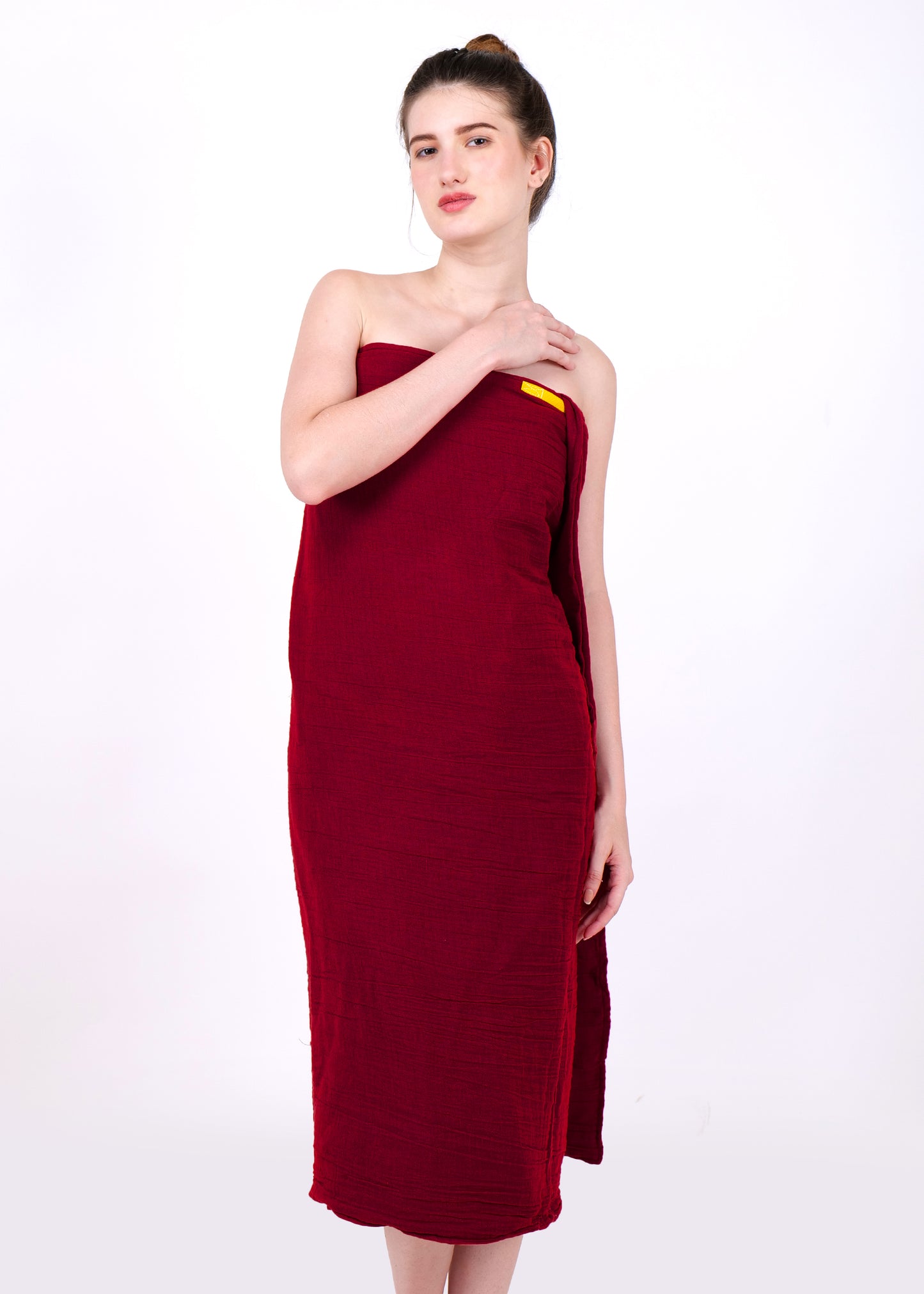 big size muslin bath sheet maroon