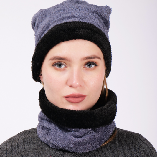 neck warmer with cap