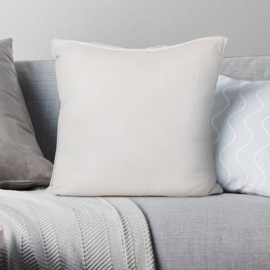 velvet ivory white cushion covers set of 2