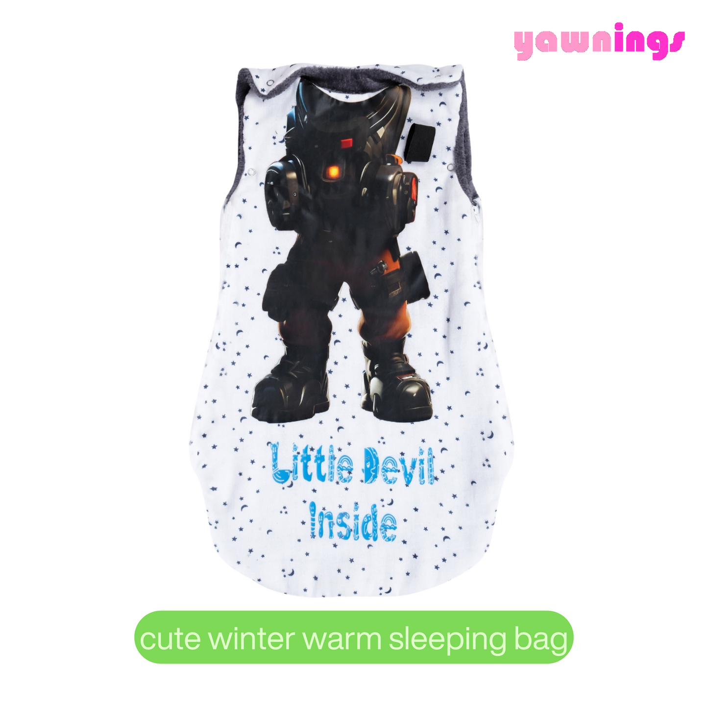 all weather AC baby sleeping bag TOG 2.5 cyborg