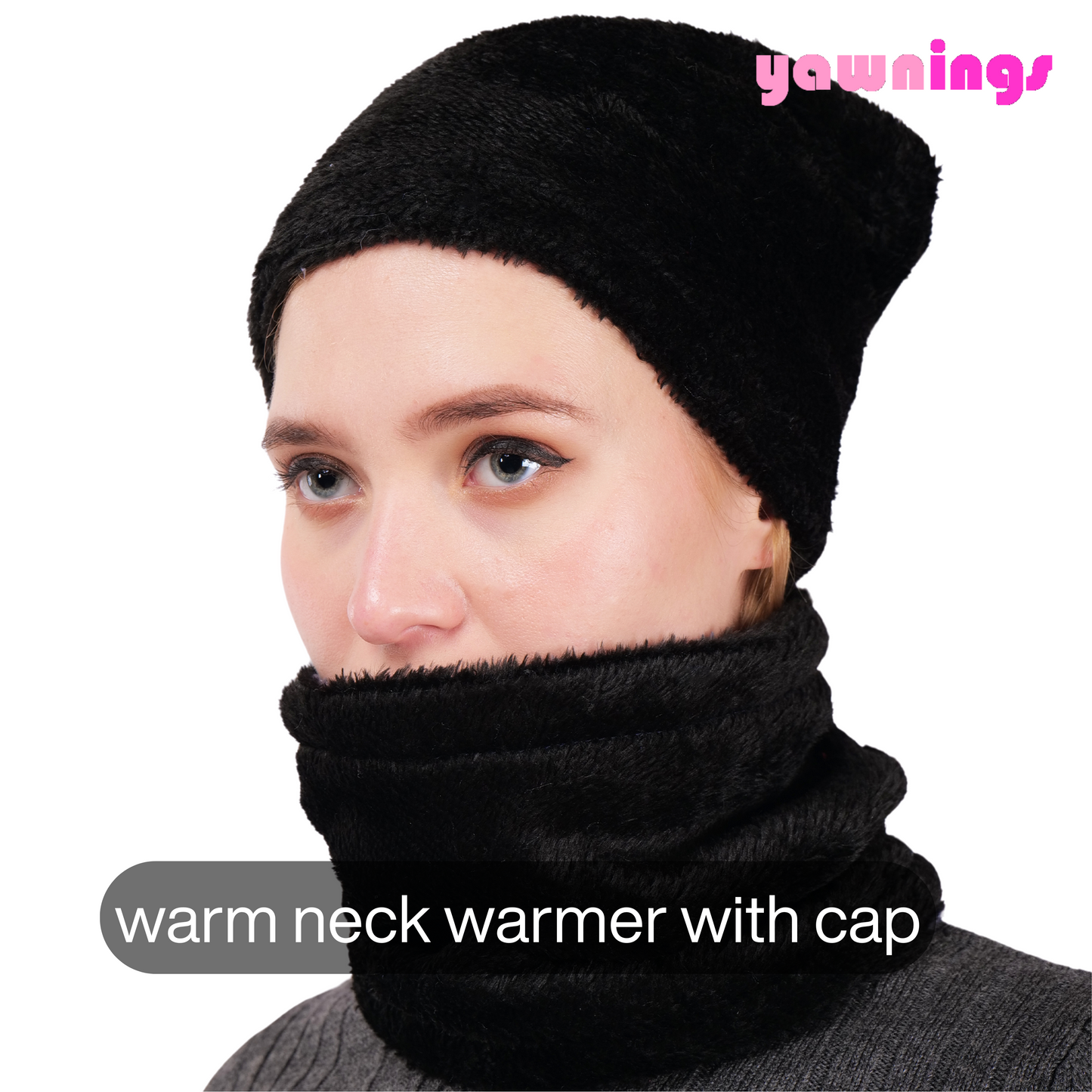 neck warmer with cap