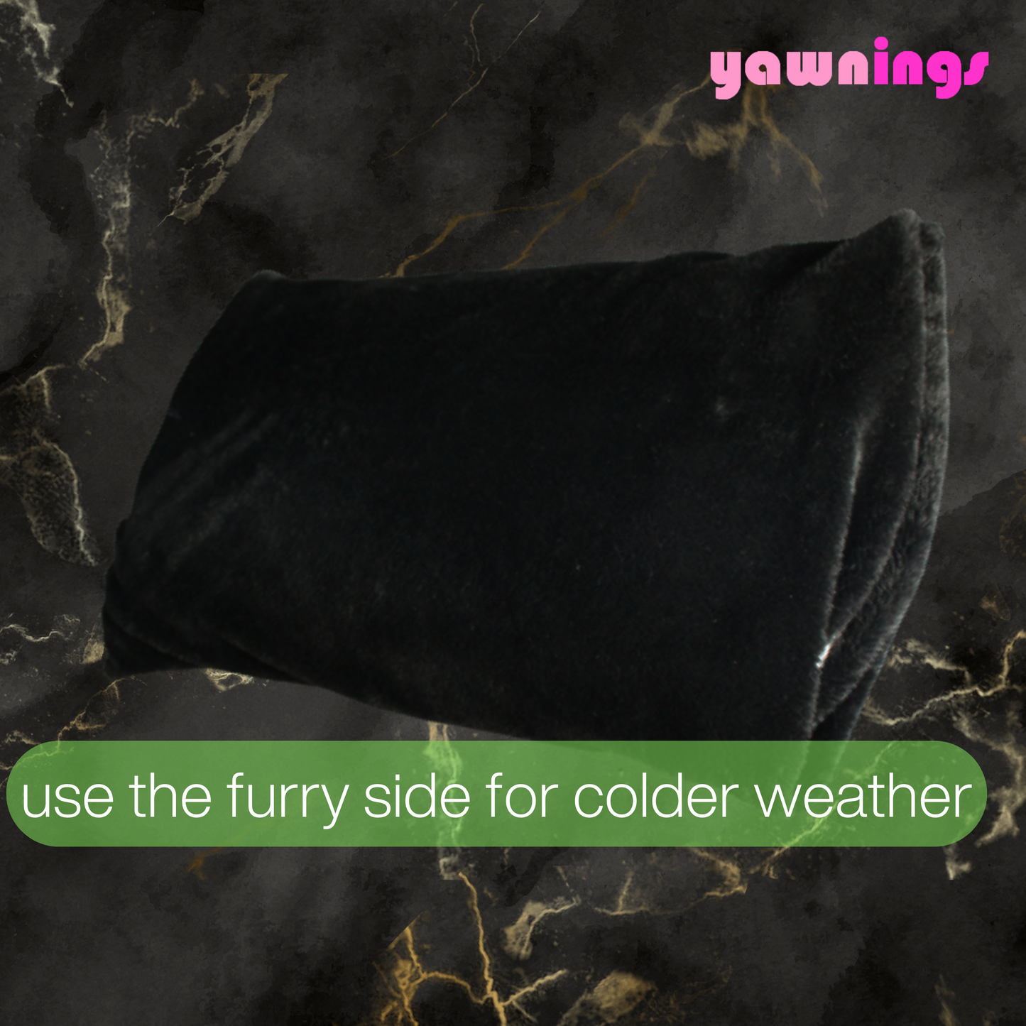 all weather AC velvet fur pillow cover set of 2, blue on black