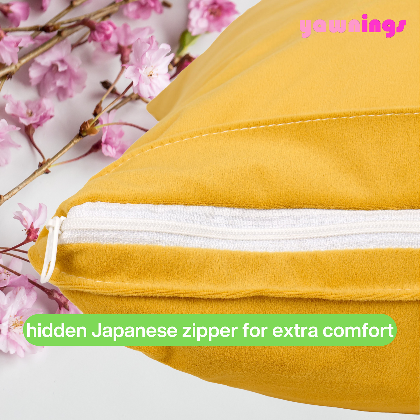 velvet soft yellow pillow covers set of 2
