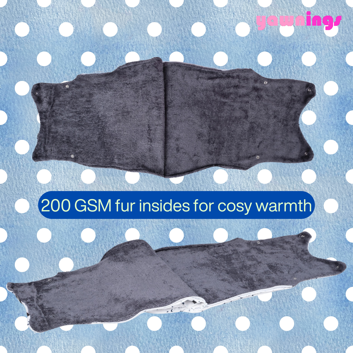 all weather AC baby sleeping bag TOG 2.5 cyborg