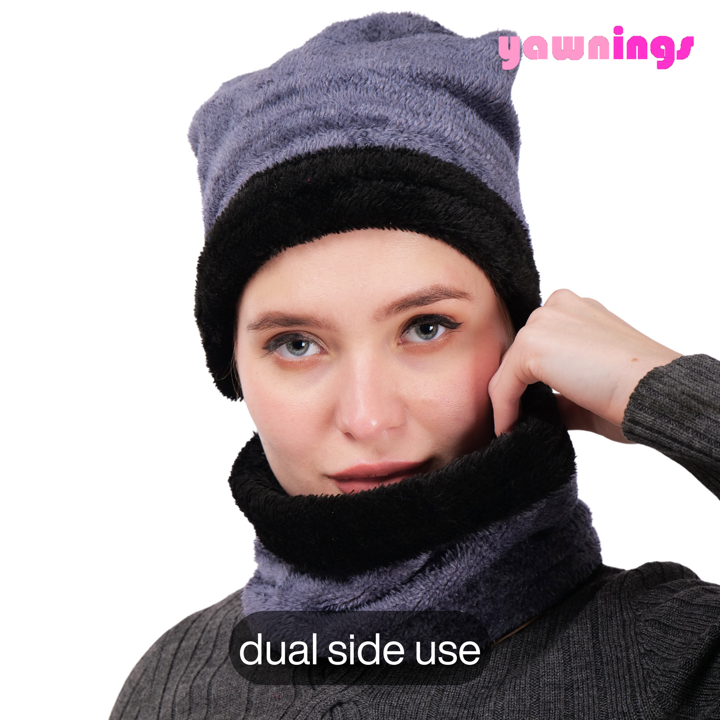 neck warmer with cap