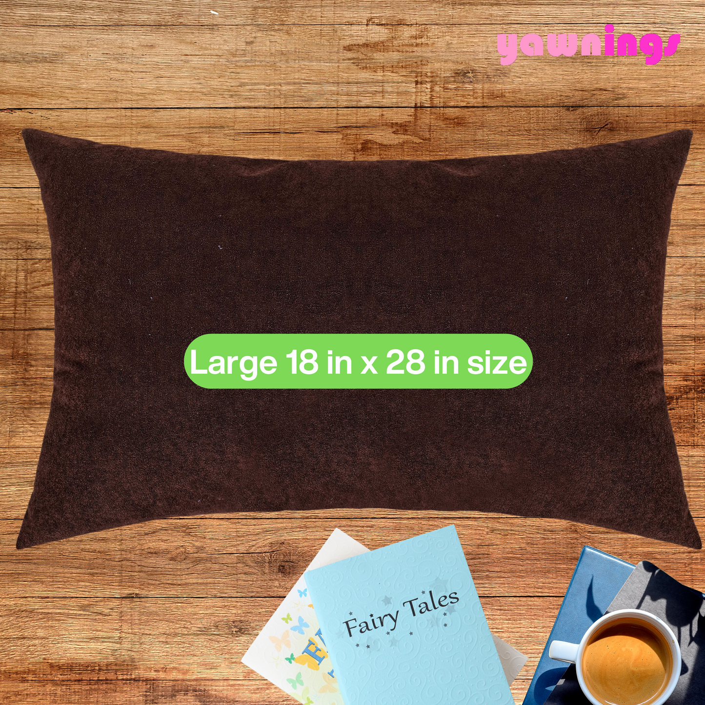 height adjustable waterproof pillows set of 4 coffee color