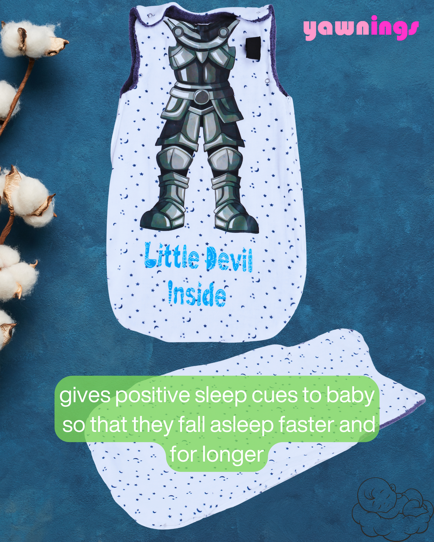 all weather AC baby sleeping bag TOG 2.5 knight