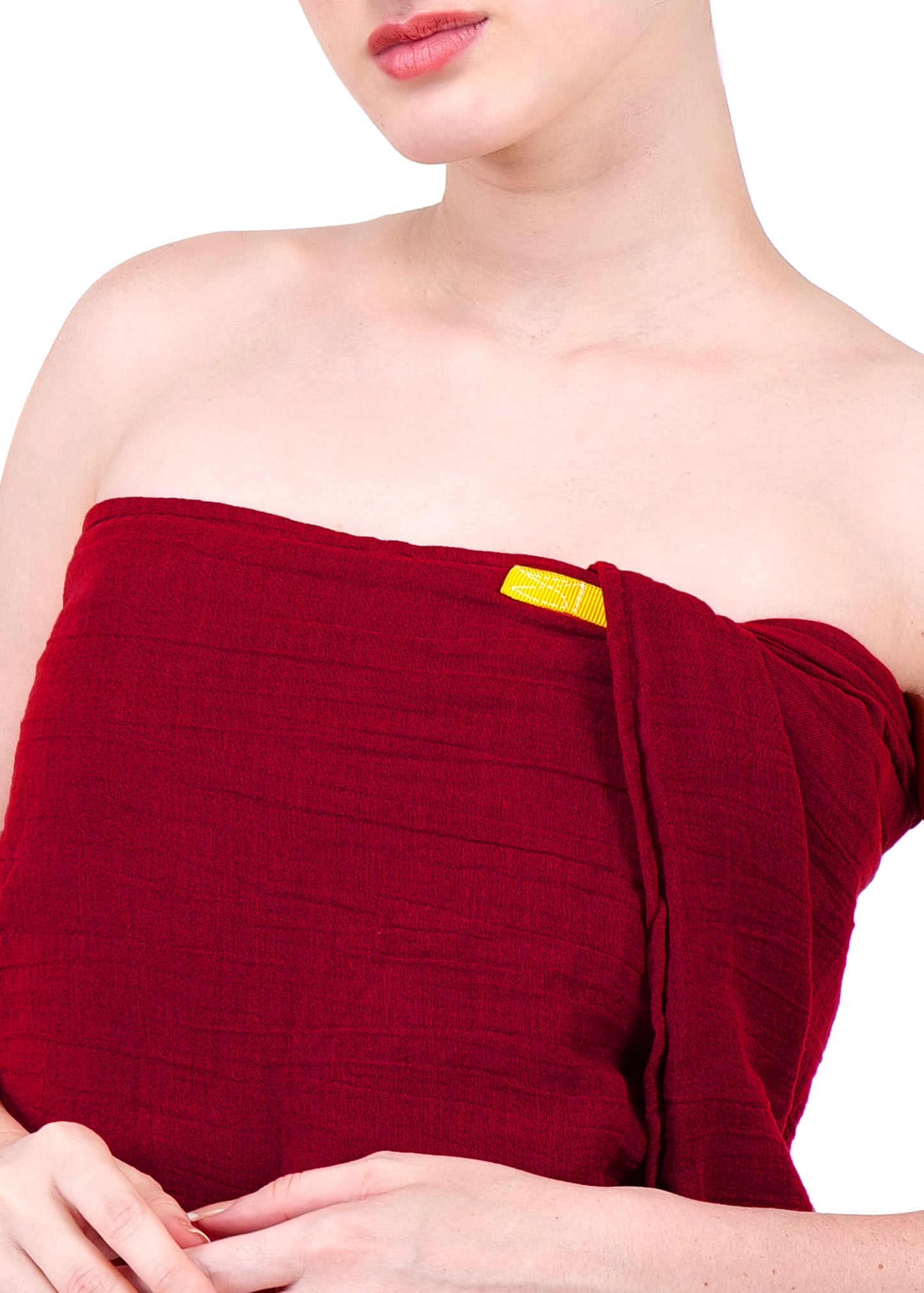 big size muslin bath sheet maroon