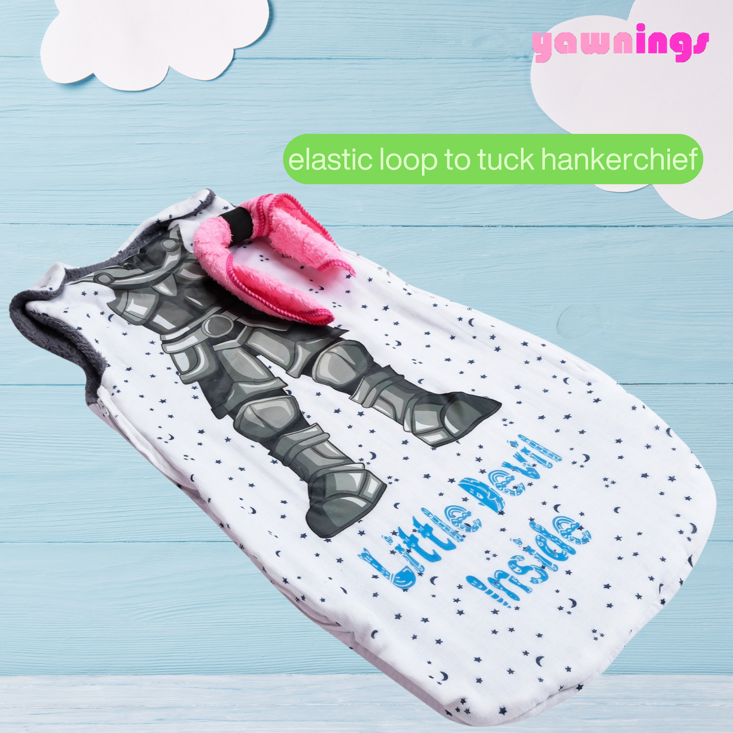 all weather AC baby sleeping bag TOG 2.5 knight