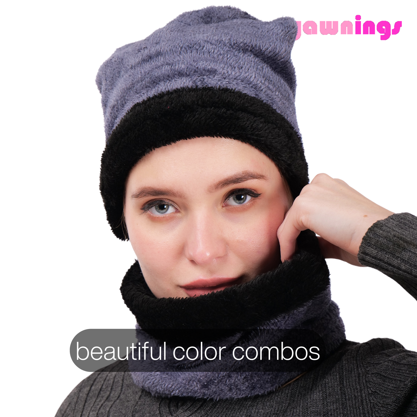 neck warmer with cap