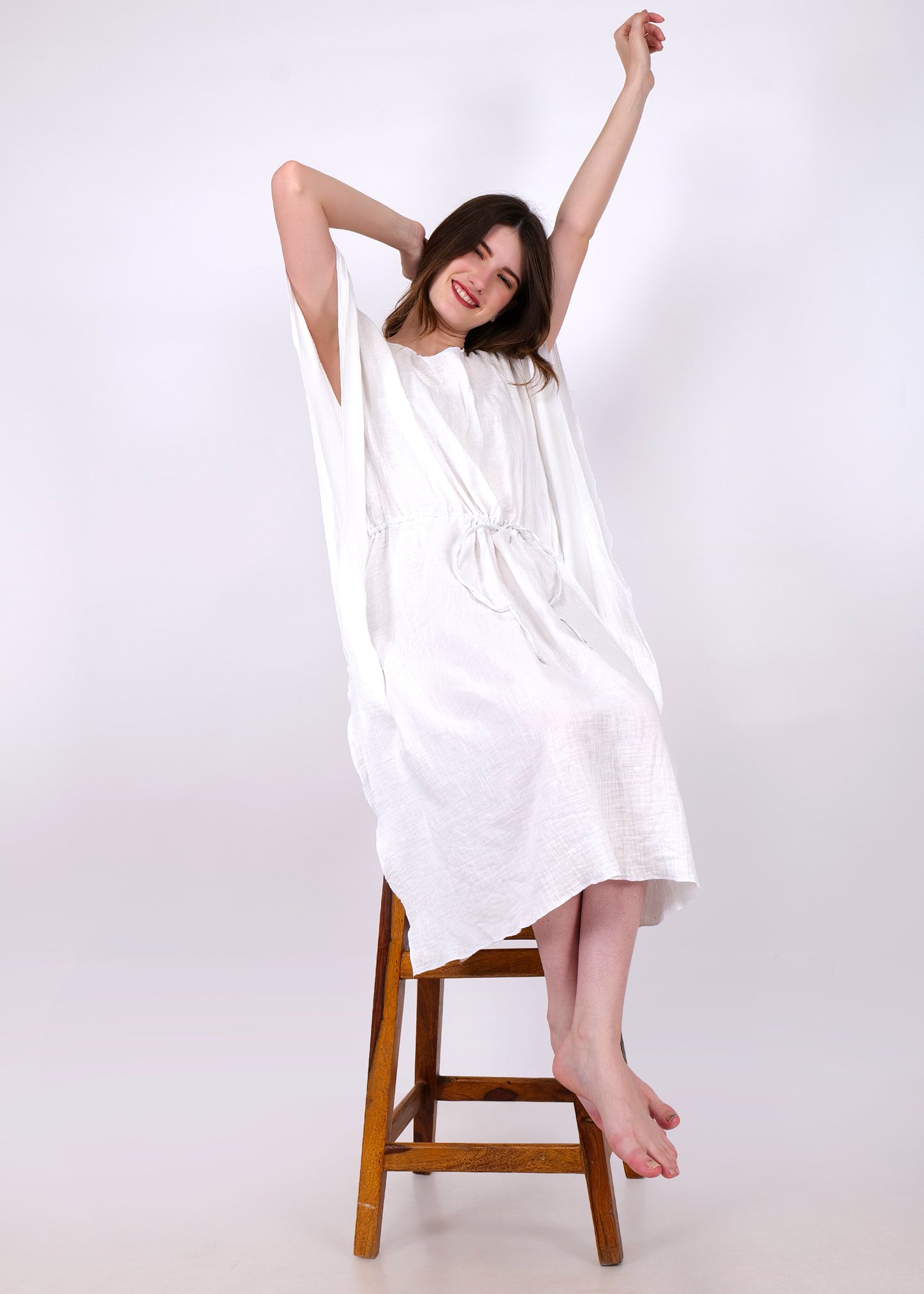 white kaftan night suit