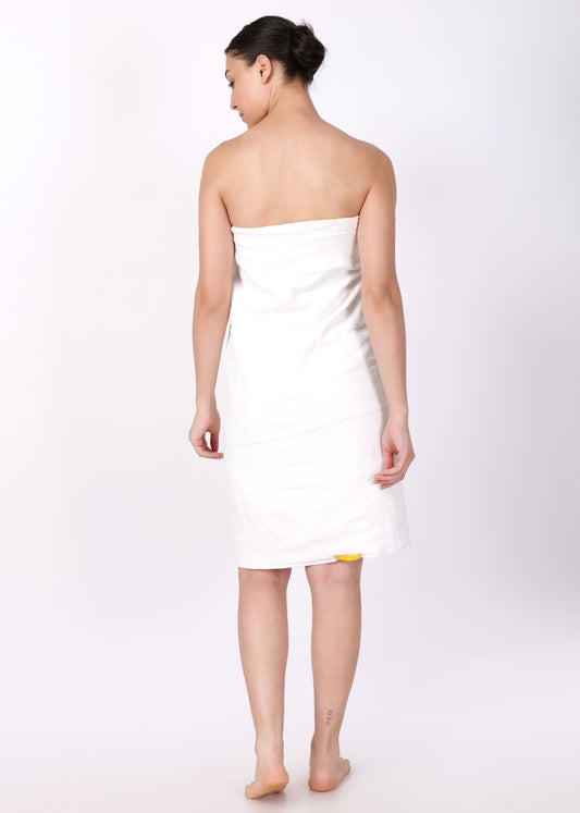 muslin bath towel white