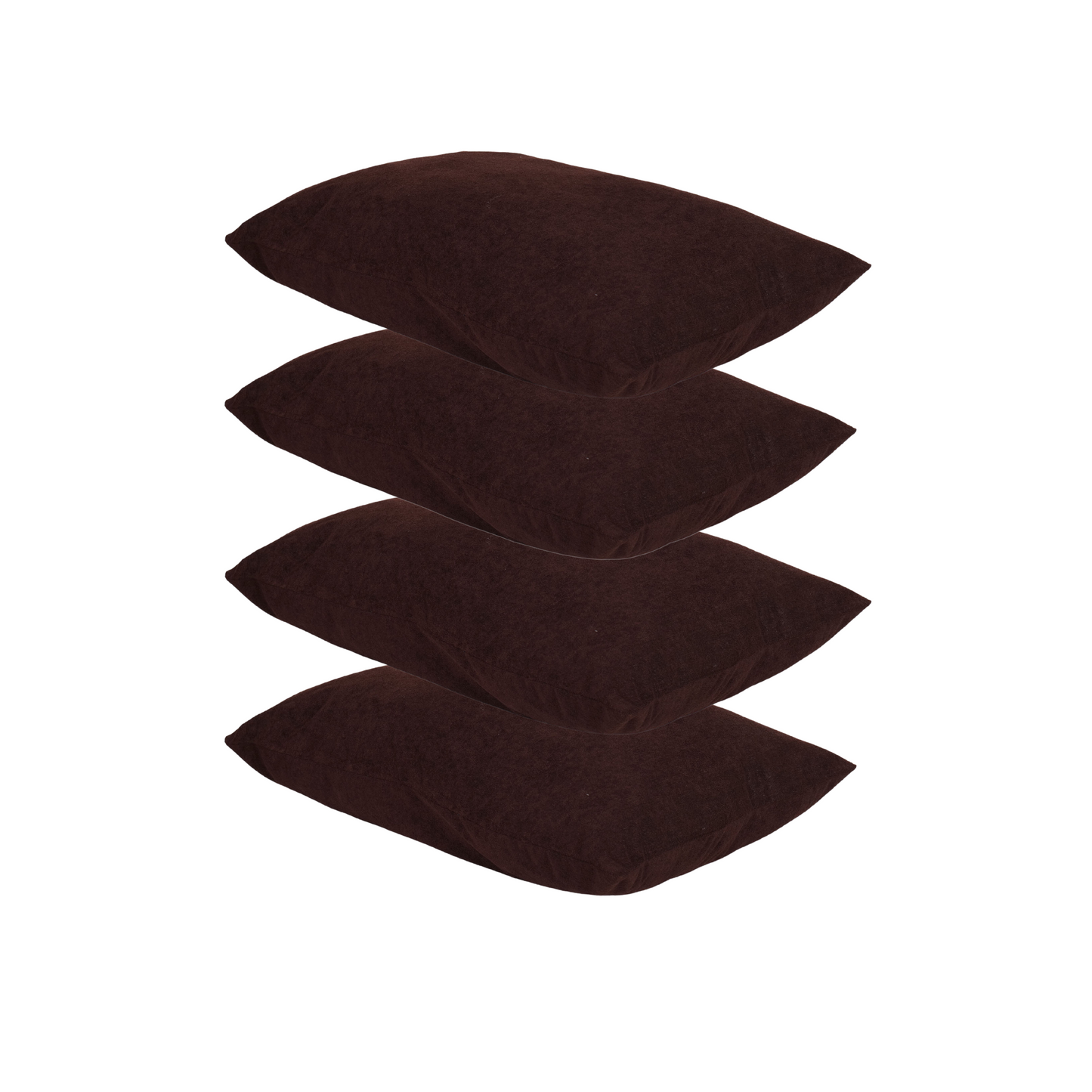 height adjustable waterproof pillows set of 4 coffee color