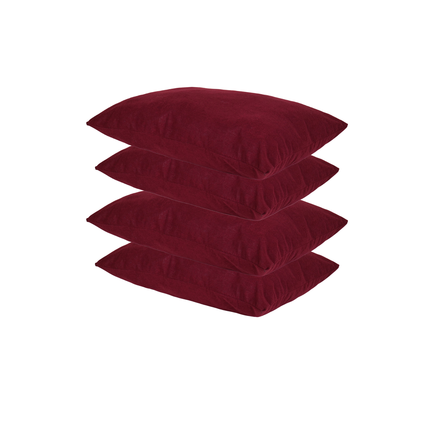 height adjustable waterproof pillows set of 4 maroon